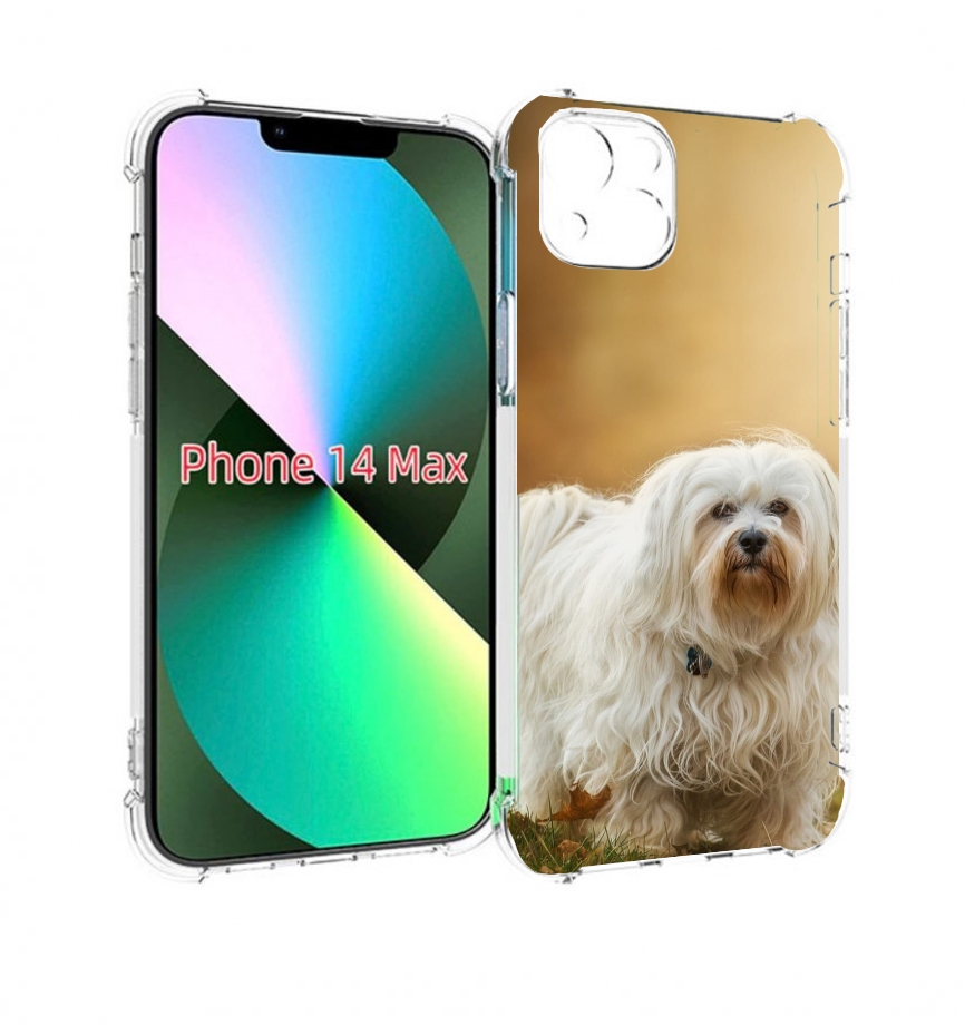 

Чехол MyPads гаванскии бишон для iPhone 14 Plus (6.7), Прозрачный, Tocco