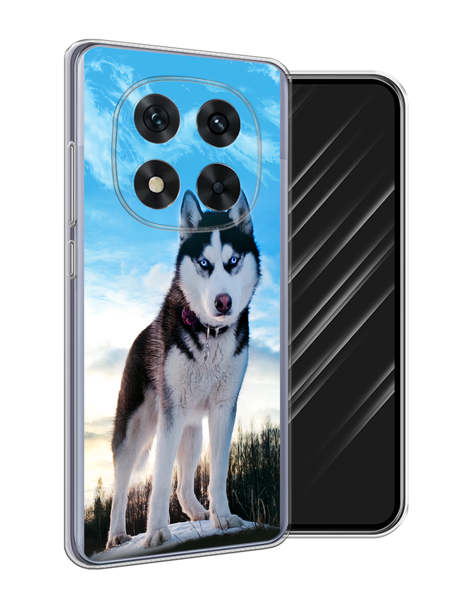 

Чехол Awog на Xiaomi Redmi Note 14 Pro 5G "Хаски 3", Белый;черный;голубой, 323950-1
