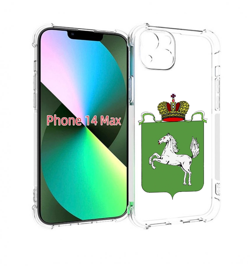 

Чехол MyPads герб томская область для iPhone 14 Plus (6.7), Прозрачный, Tocco