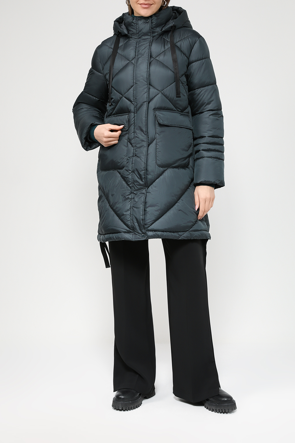

Пальто женское Gerry Weber 250232-31193 бирюзовое 44, Бирюзовый, 250232-31193