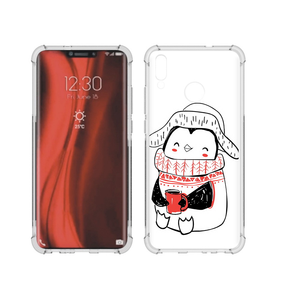 Чехол MyPads Tocco для Honor 8X Милый пингвин (PT118984.69.115)