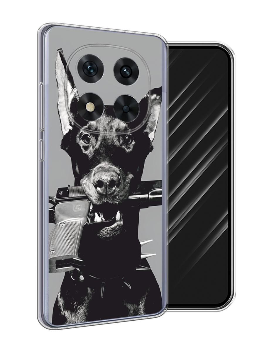 

Чехол Awog на Xiaomi Redmi Note 14 Pro 5G "Доберман", Серый, 323950-1