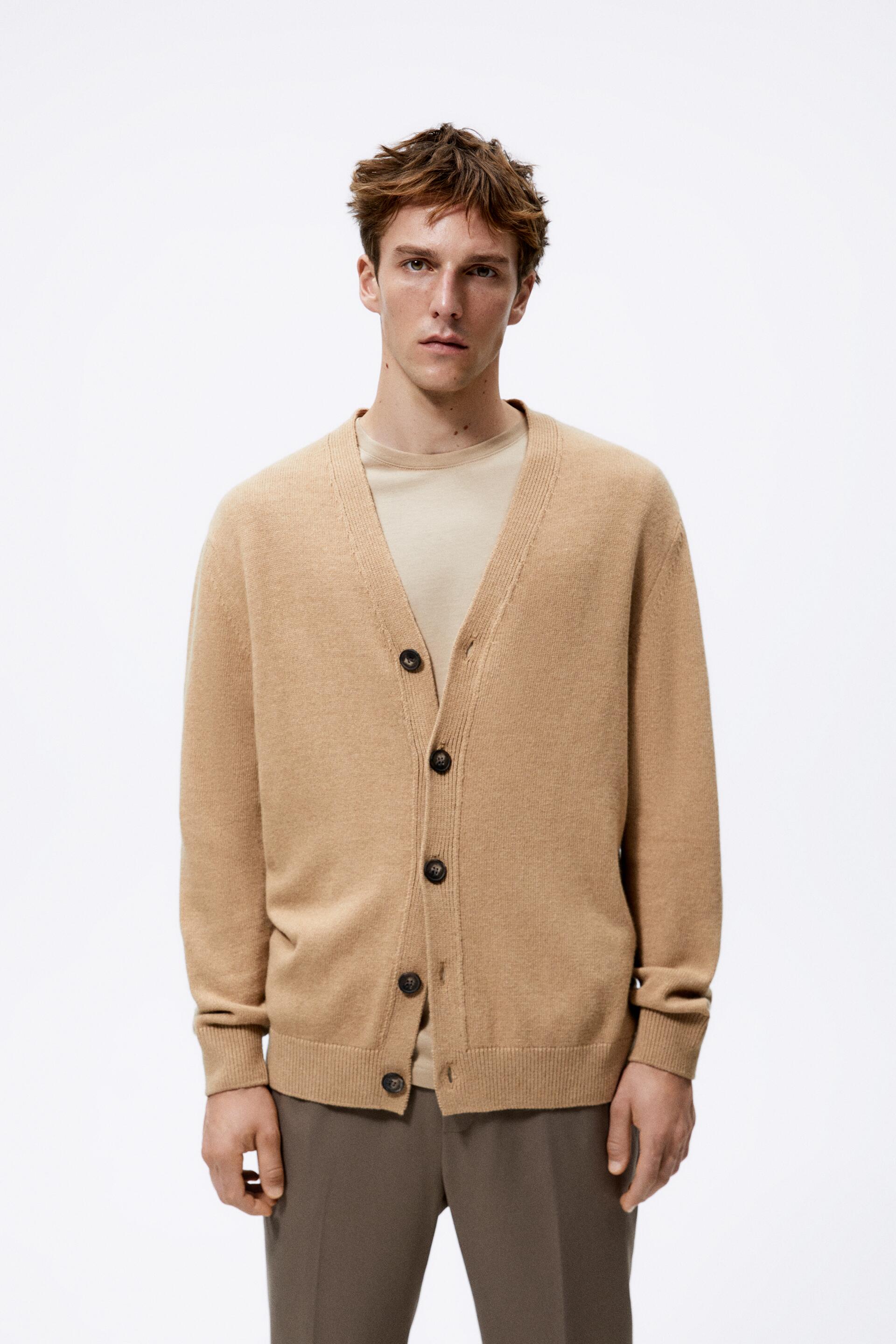 

Кардиган мужской ZARA 06771321 коричневый M (доставка из-за рубежа), 06771321