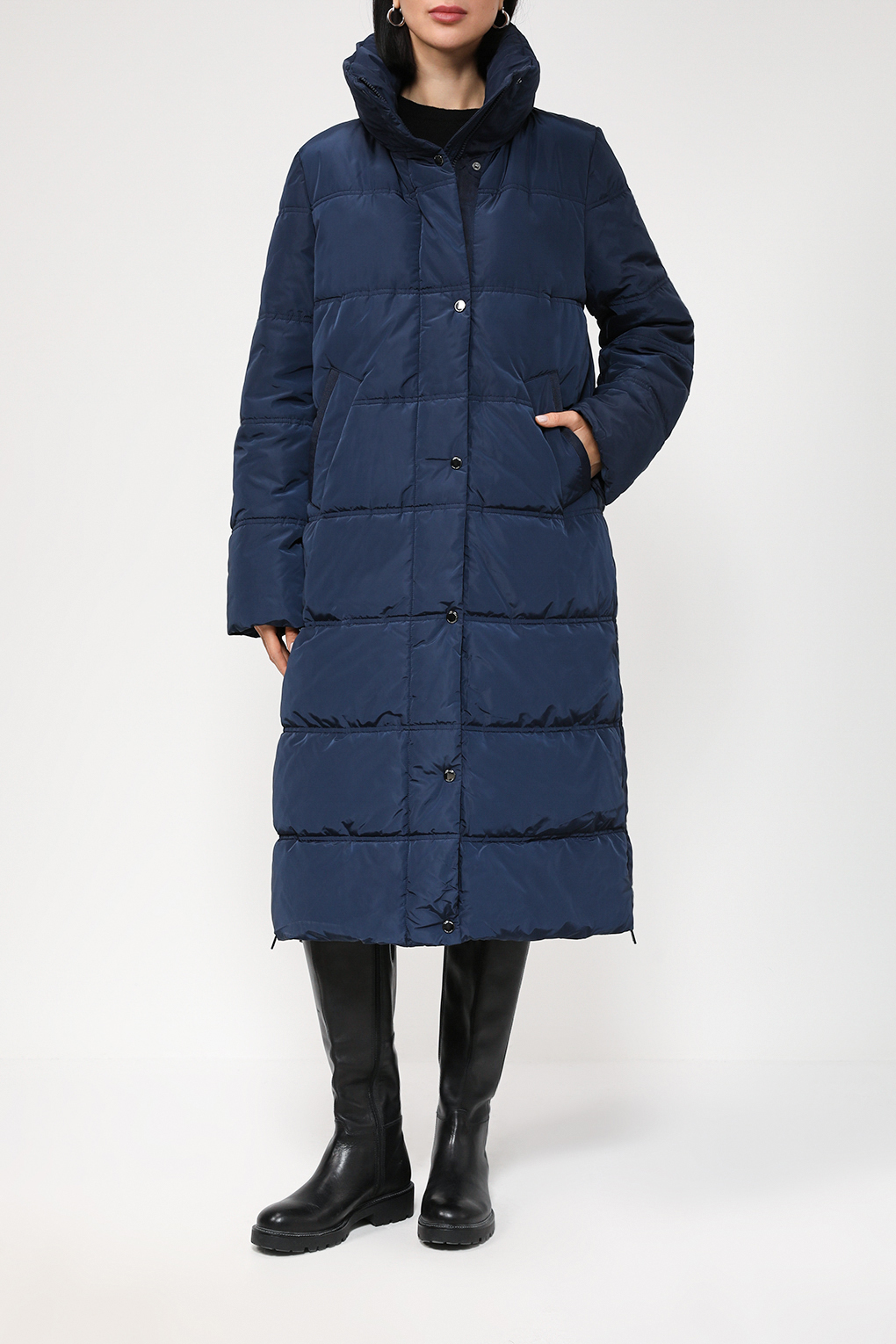 

Пальто женское Gerry Weber 250242-31142 синее 48, Синий, 250242-31142