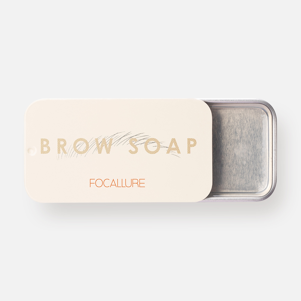 Мыло для бровей FOCALLURE Brow Styling Soap с щеточкой, 10 г