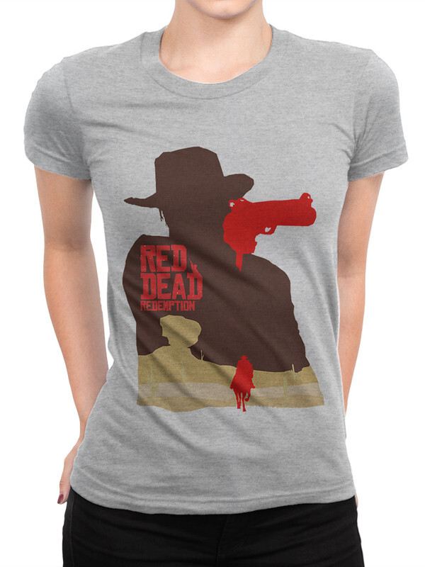 фото Футболка женская design heroes игра red dead redemption серая 2xl