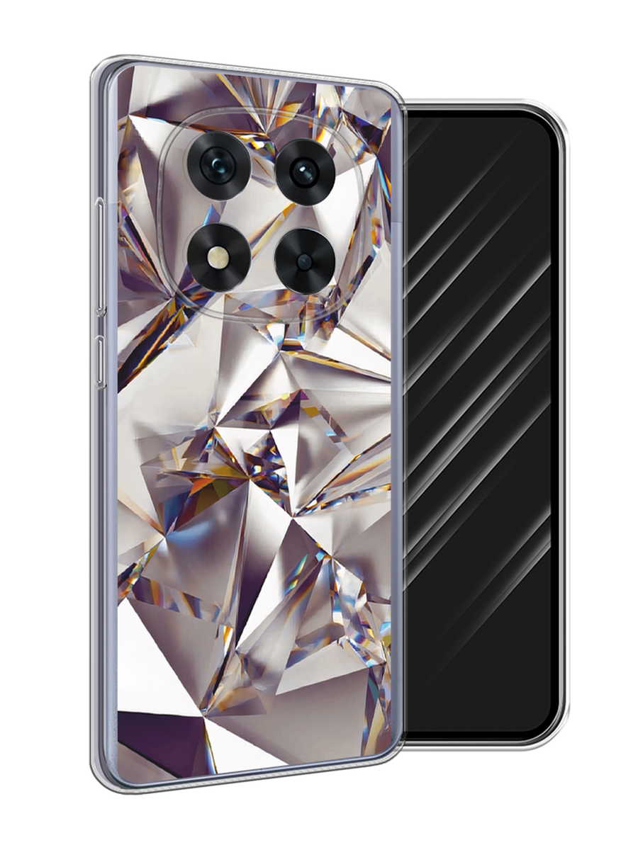 

Чехол Awog на Xiaomi Redmi Note 14 Pro 5G "Бриллианты", Серебристый;бежевый, 323950-1
