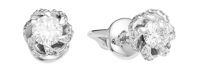 

Серьги-пусеты из белого золота с бриллиантом АЛЬКОР 22091-200, 22091-200