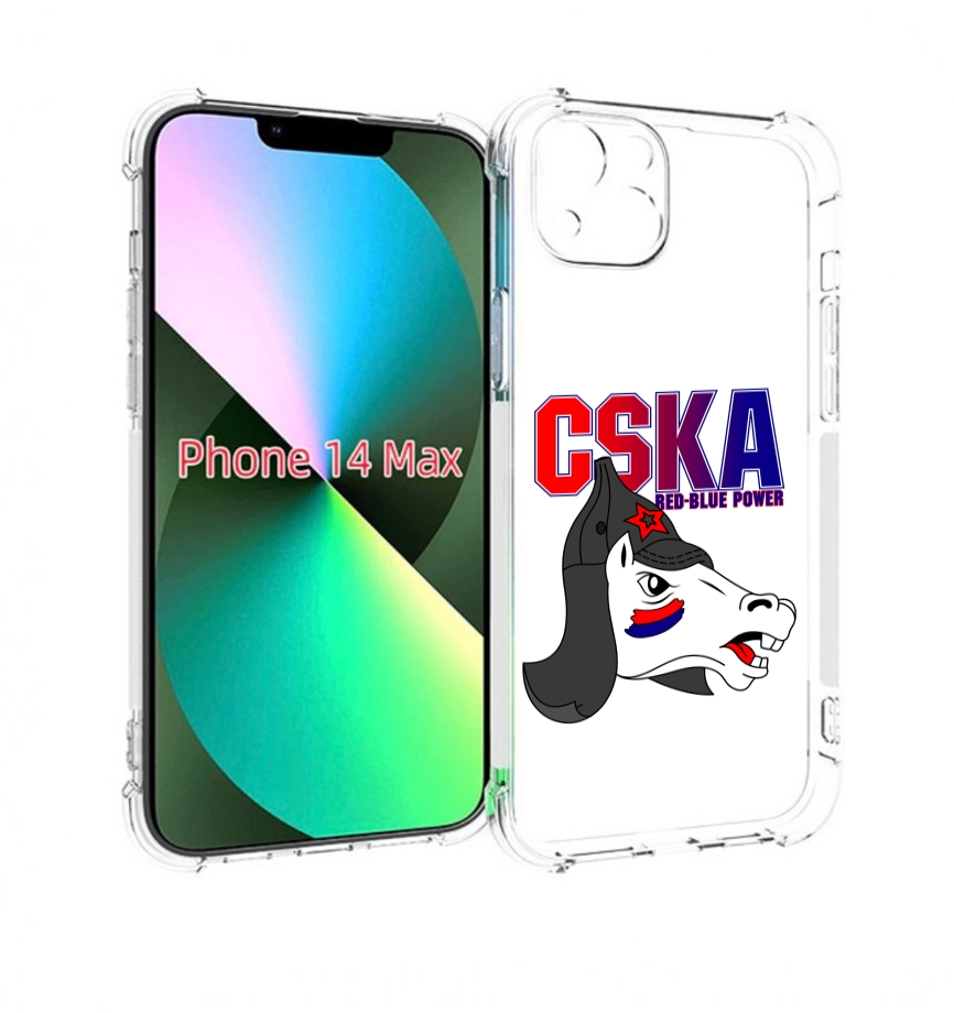 

Чехол MyPads ФК ЦСК лошадка россия для iPhone 14 Plus (6.7), Прозрачный, Tocco