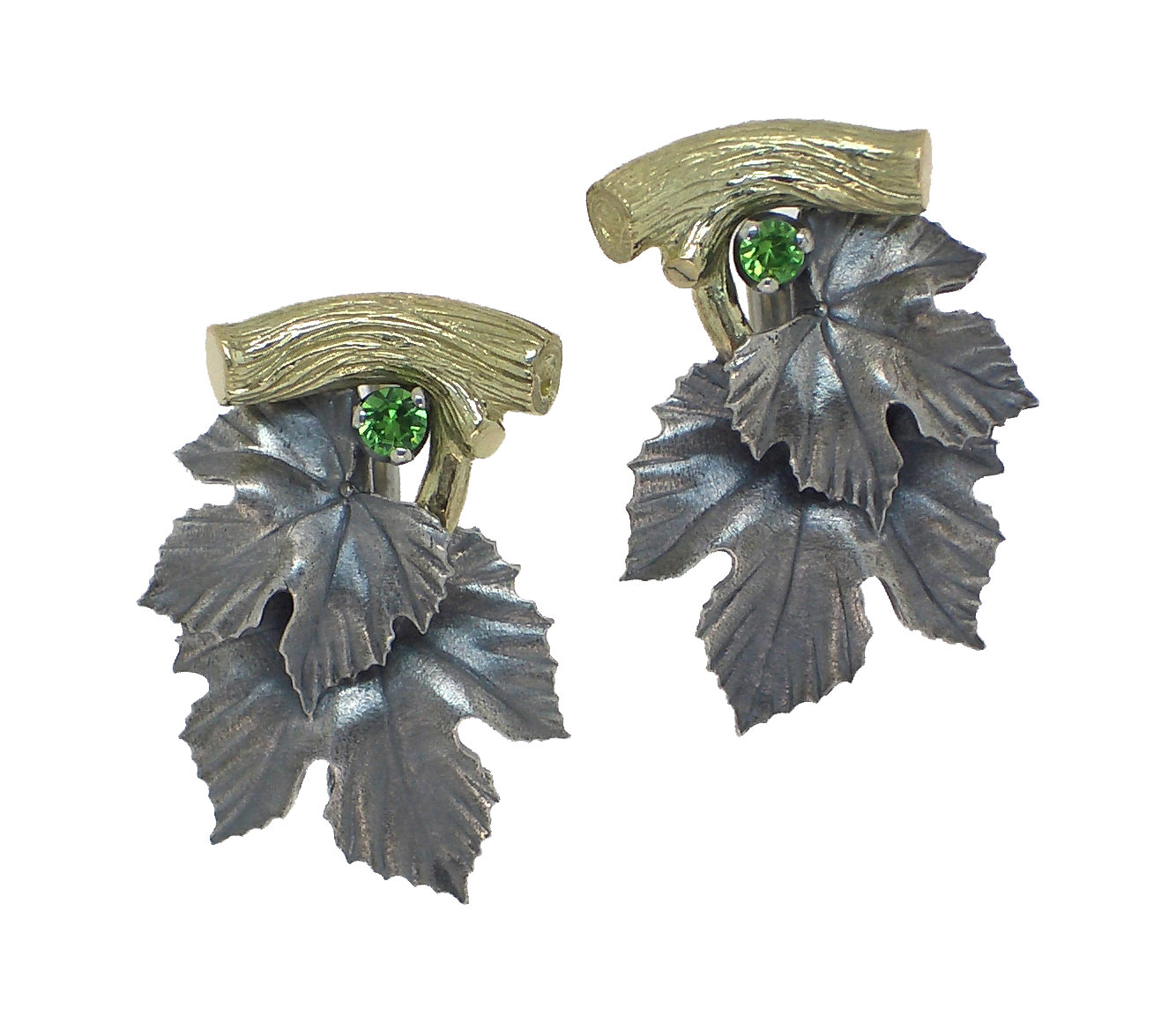 

Серьги из серебра с демантоидом Ивма 223606-i, 223606-i