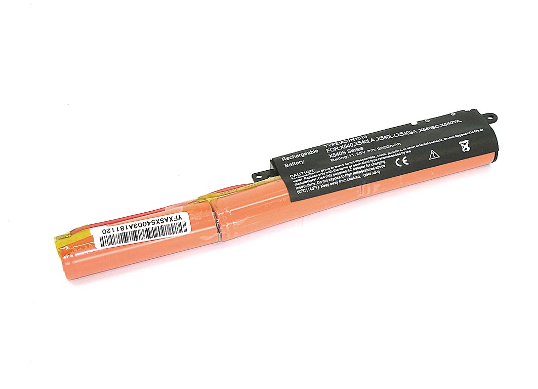 фото Аккумуляторная батарея для ноутбука asus x540la (a31n1519) 11.25v 2600mah oem черная