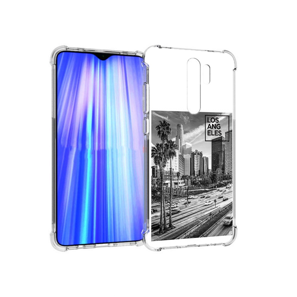 

Чехол MyPads Tocco для Xiaomi Redmi Note 8 Pro черно белый лос анджелес (PT135544.276.685), Прозрачный, Tocco