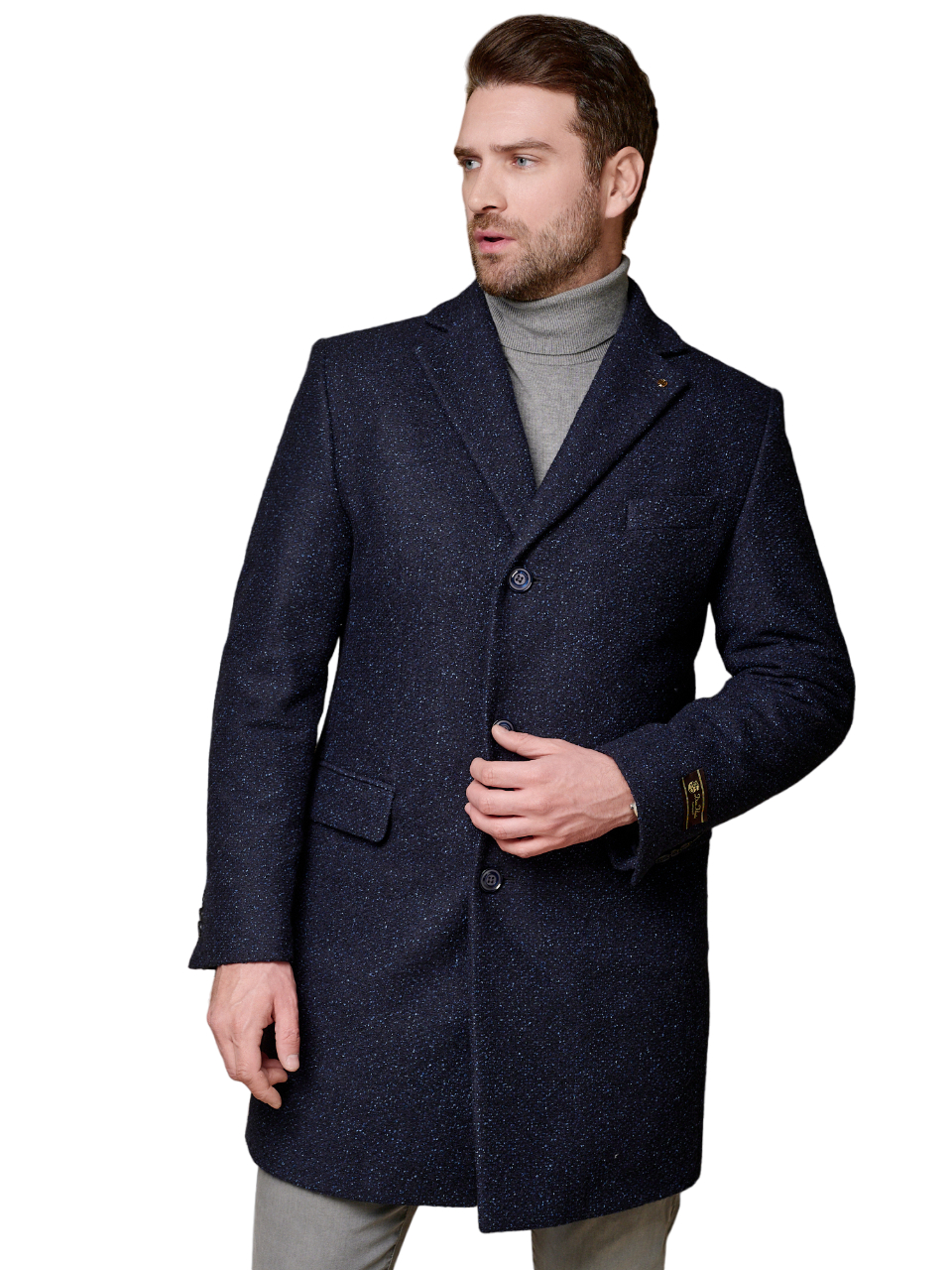 

Пальто Bazioni для мужчин, 2053 Ms Okeano Navy, р. 56-176, тёмно-синее, Синий, 2053 MS