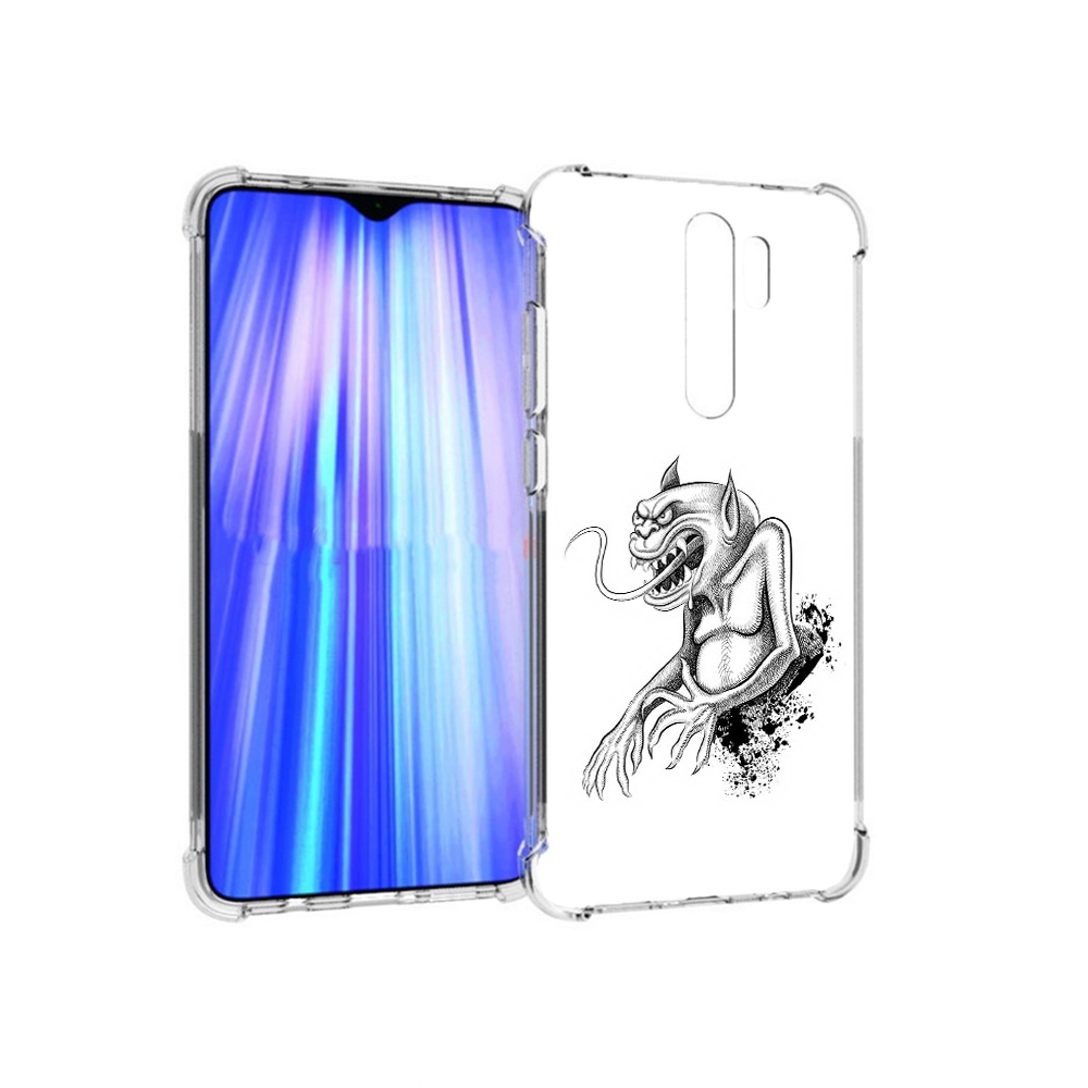 

Чехол MyPads Tocco для Xiaomi Redmi Note 8 Pro чорт (PT135544.276.692), Прозрачный, Tocco