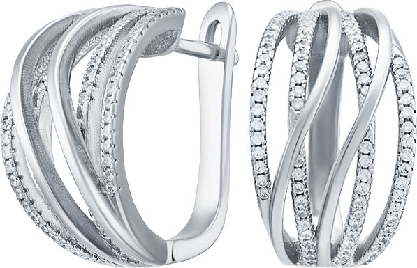 

Серьги из серебра с фианитом Silver Wings 22SET8975A-113, 22SET8975A-113