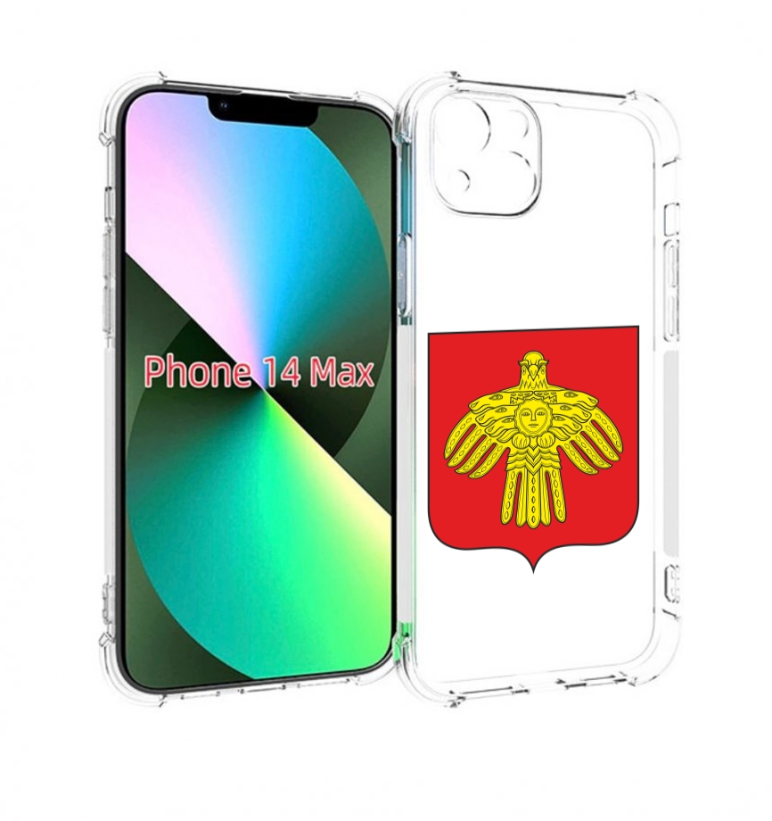 

Чехол MyPads герб-коми-сыктывкар для iPhone 14 Plus (6.7), Прозрачный, Tocco