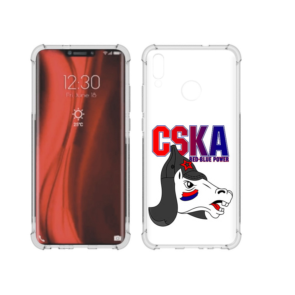 

Чехол MyPads Tocco для Honor 8X ФК ЦСК лошадка россия (PT118984.69.179), Tocco