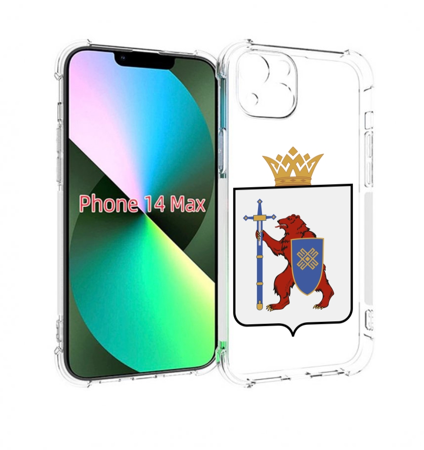 

Чехол MyPads герб-марии-эл-иошкар-ола для iPhone 14 Plus (6.7), Прозрачный, Tocco