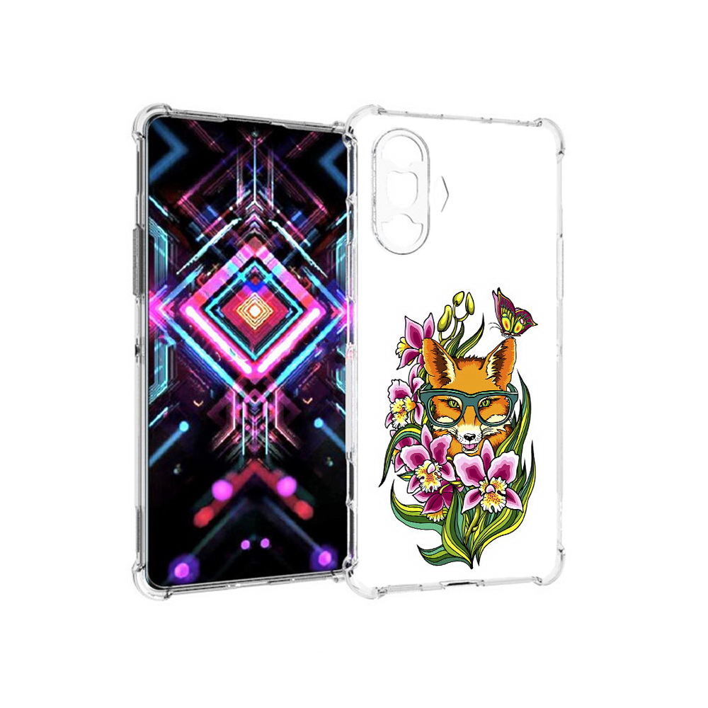 

Чехол MyPads Tocco для Xiaomi Poco F3 GT Лиса в цветах (PT172450.277.108), Прозрачный, Tocco