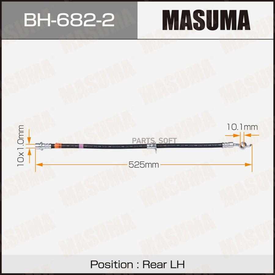 

Шланг Тормозной Masuma T- /Rear/ Rx350 / Gsu35l Lh Masuma арт. BH6822