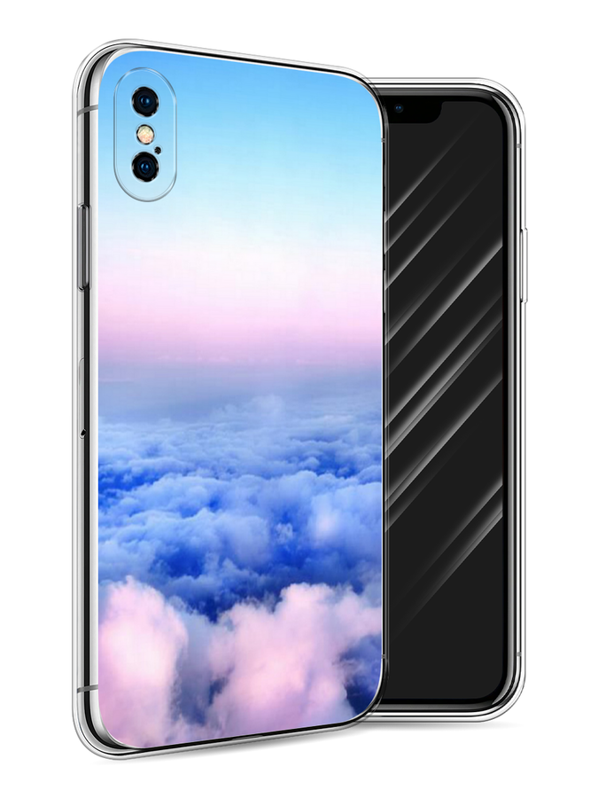 

Чехол Awog на Apple iPhone X (10) / Айфон X (10) "Облака", Разноцветный, 11050-4