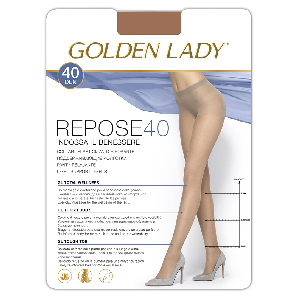 

Колготки женские Golden Lady бежевые 3