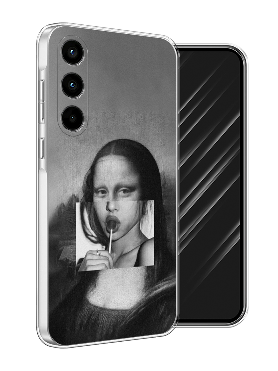 

Чехол Awog на Samsung Galaxy A35 5G "Mona Lisa sucking lollipop", Серый, 2109350-1
