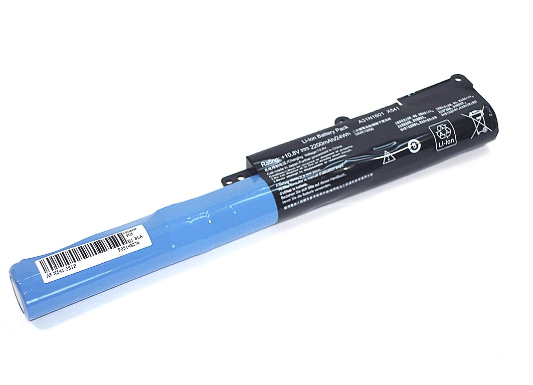 фото Аккумуляторная батарея для ноутбука asus x541ua (x541-3s1p) 10.8v 2600mah oem черная