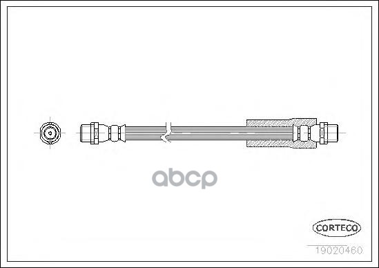 

Шланг тормозной системы Corteco 19020460