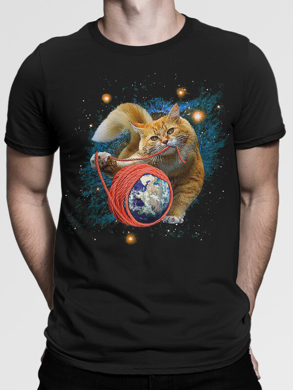 

Футболка мужская Dream Shirts Кот в Космосе черная 3XL, Черный, Кот в Космосе