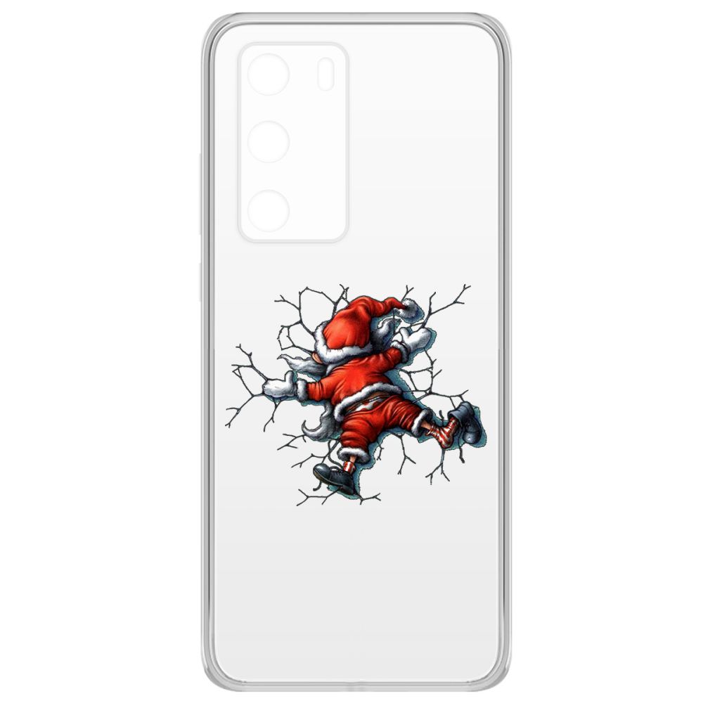 фото Чехол-накладка krutoff clear case после праздника для huawei p40