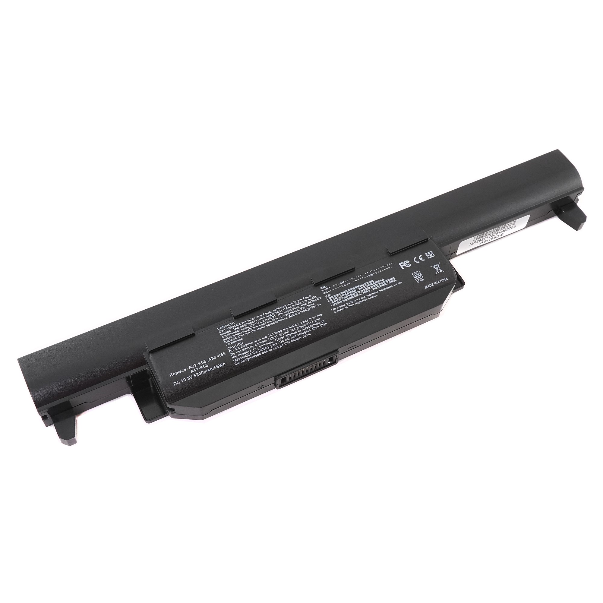 Аккумулятор A32-K55 для Asus и др. (A33-K55, A41-K55) 5200mAh