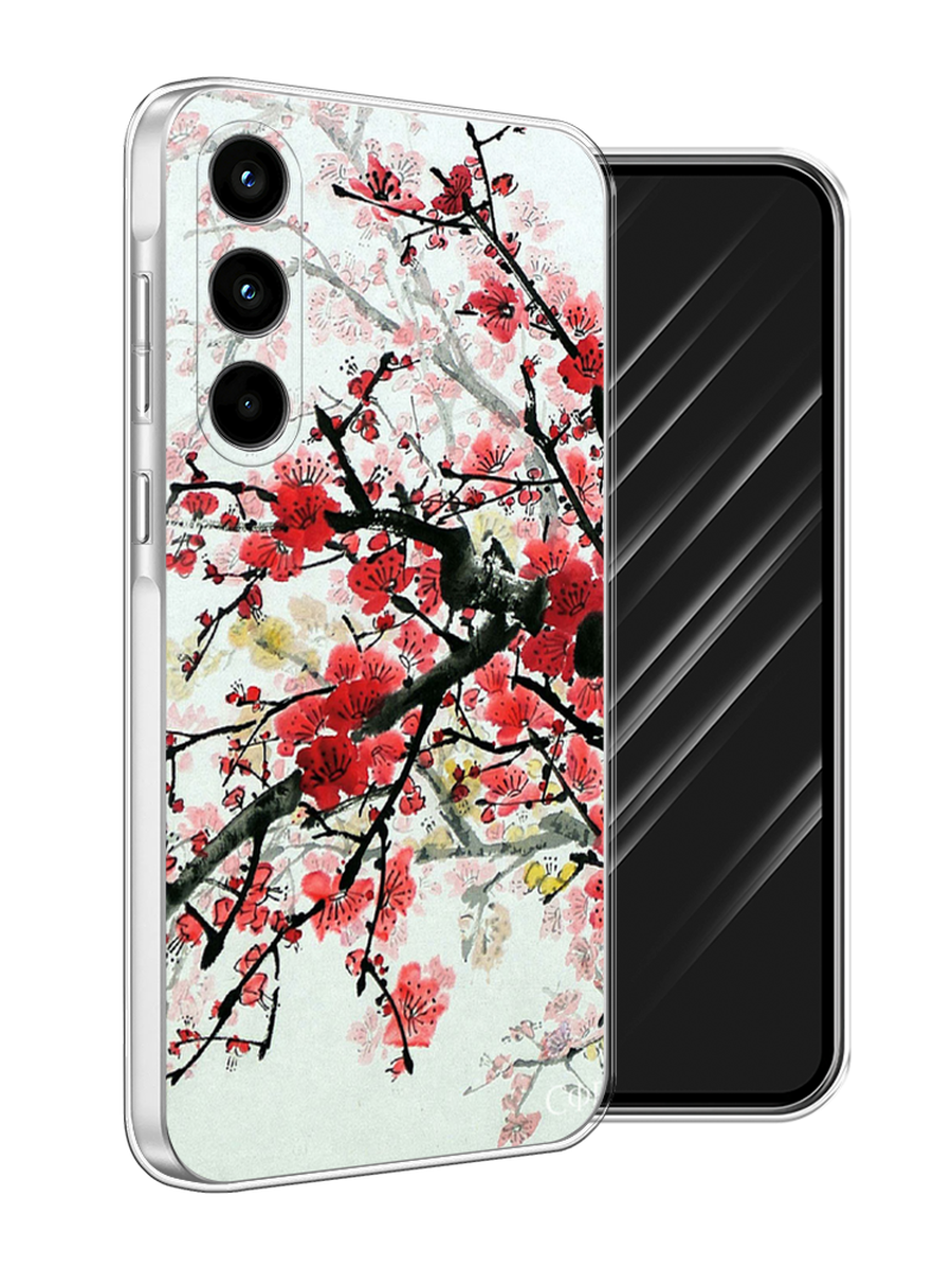 

Чехол Awog на Samsung Galaxy A35 5G "Сакура", Розовый;черный, 2109350-1