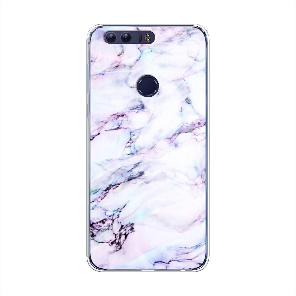 

Чехол на Honor 8 "Радужный мрамор", Серый;фиолетовый, 60950-3