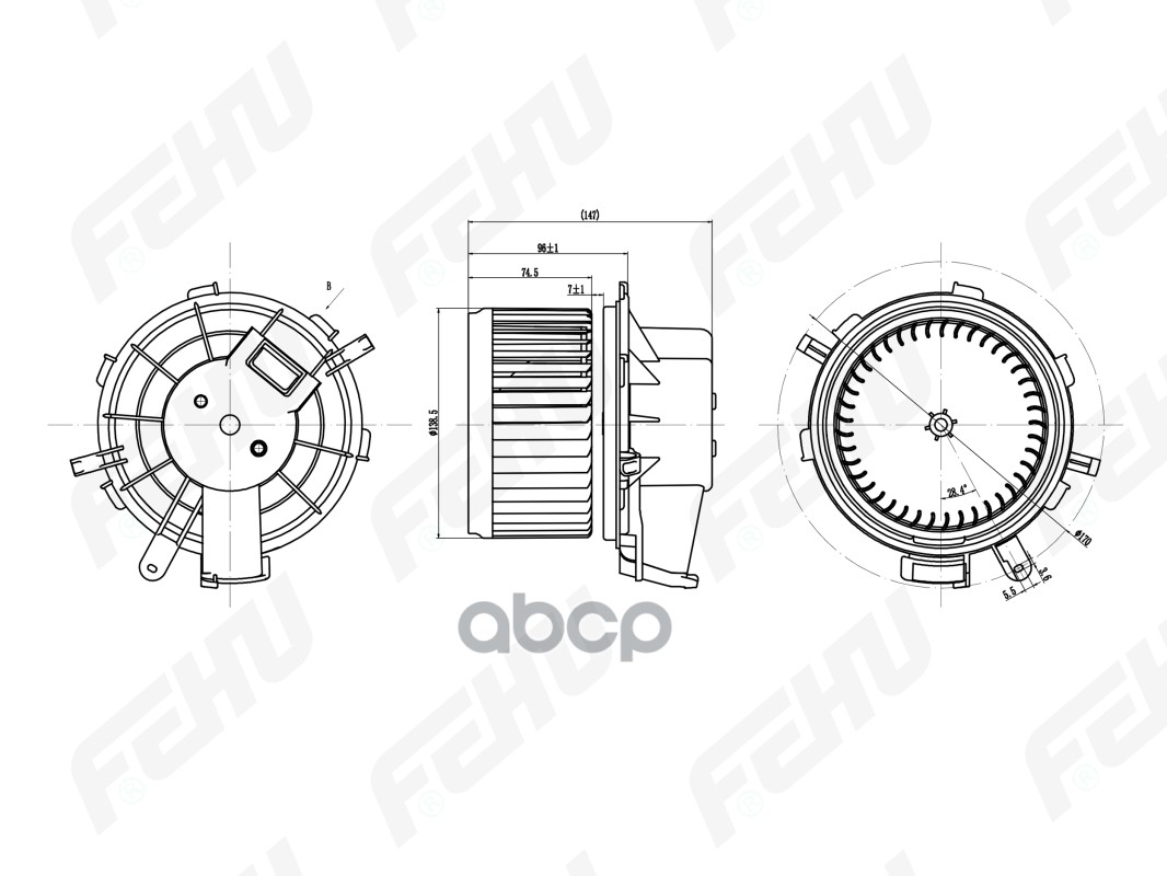 

Электровентилятор отопителя Fiat Ducato/PSA Boxer/Jumper (06-)