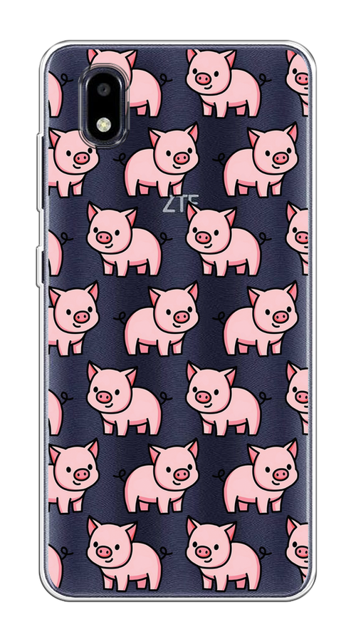 

Чехол на ZTE Blade A3 (2020) "Веселые поросята", Розовый;черный;прозрачный, 133650-1