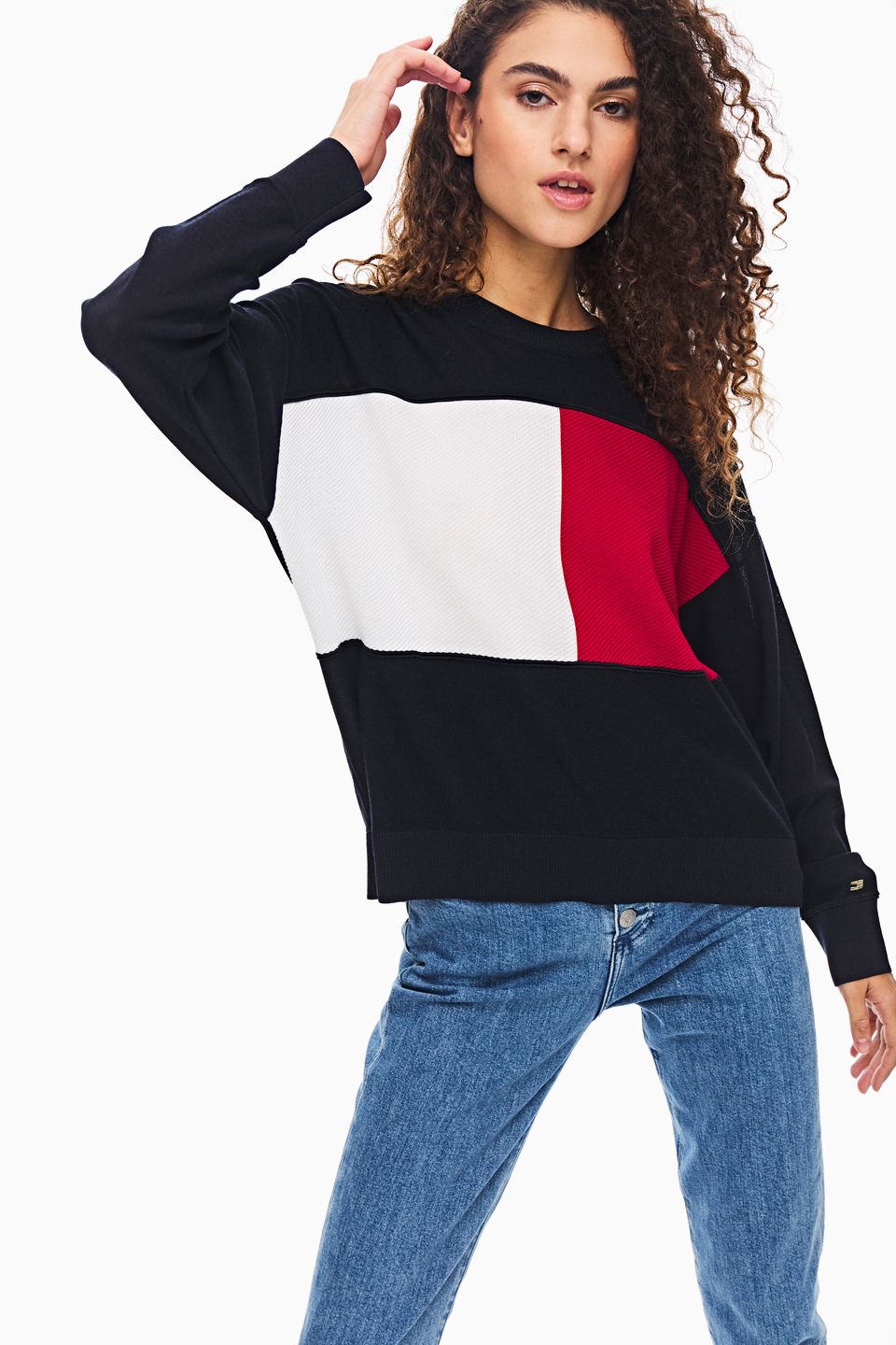

Джемпер женский Tommy Hilfiger синий, WW0WW28582 DW5
