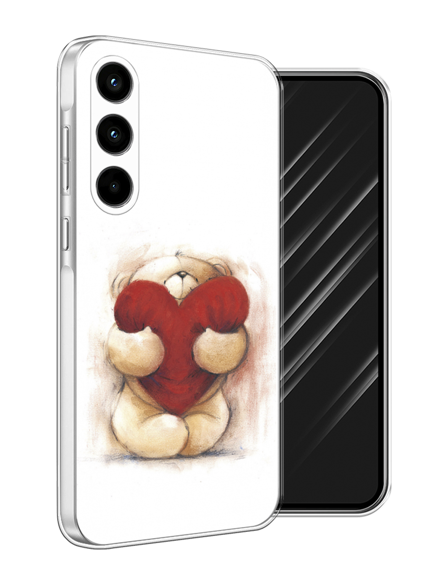 

Чехол Awog на Samsung Galaxy A35 5G "Мишка с сердцем 1", Белый;бордовый;бежевый, 2109350-1