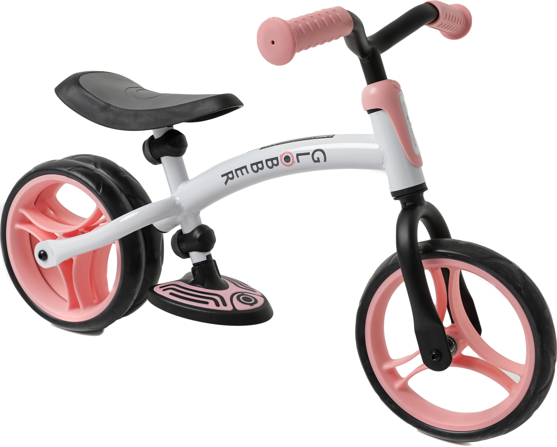 фото Беговел globber go bike duo 2022 бело-розовый