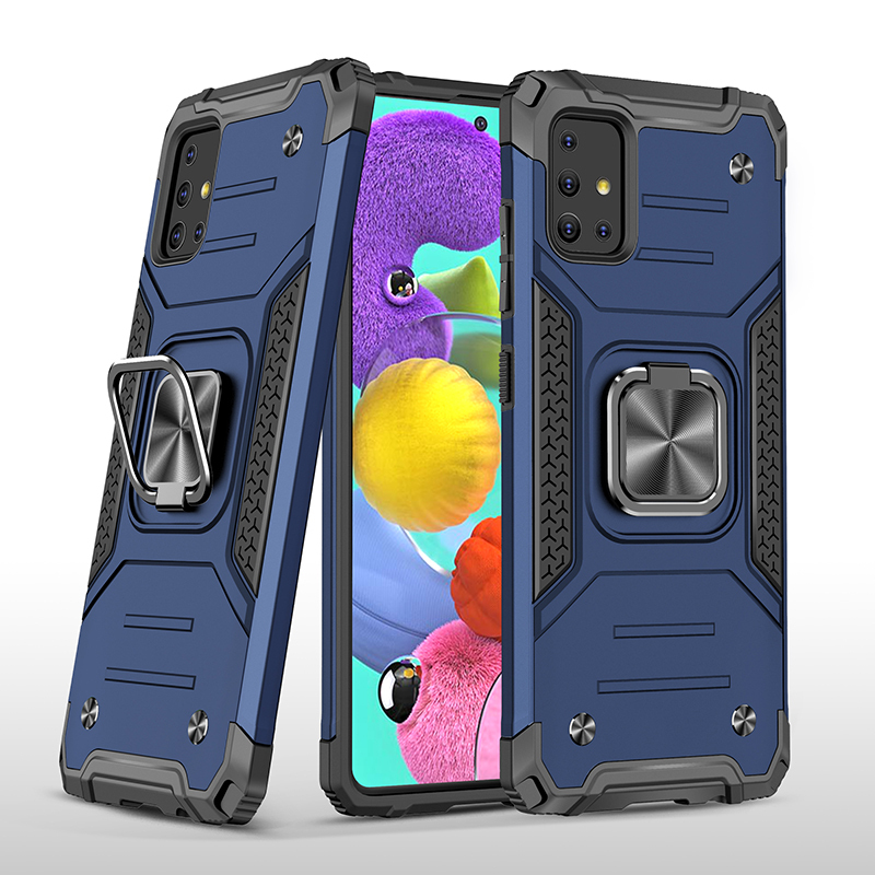 фото Противоударный чехол legion case для samsung galaxy a51 (синий) black panther