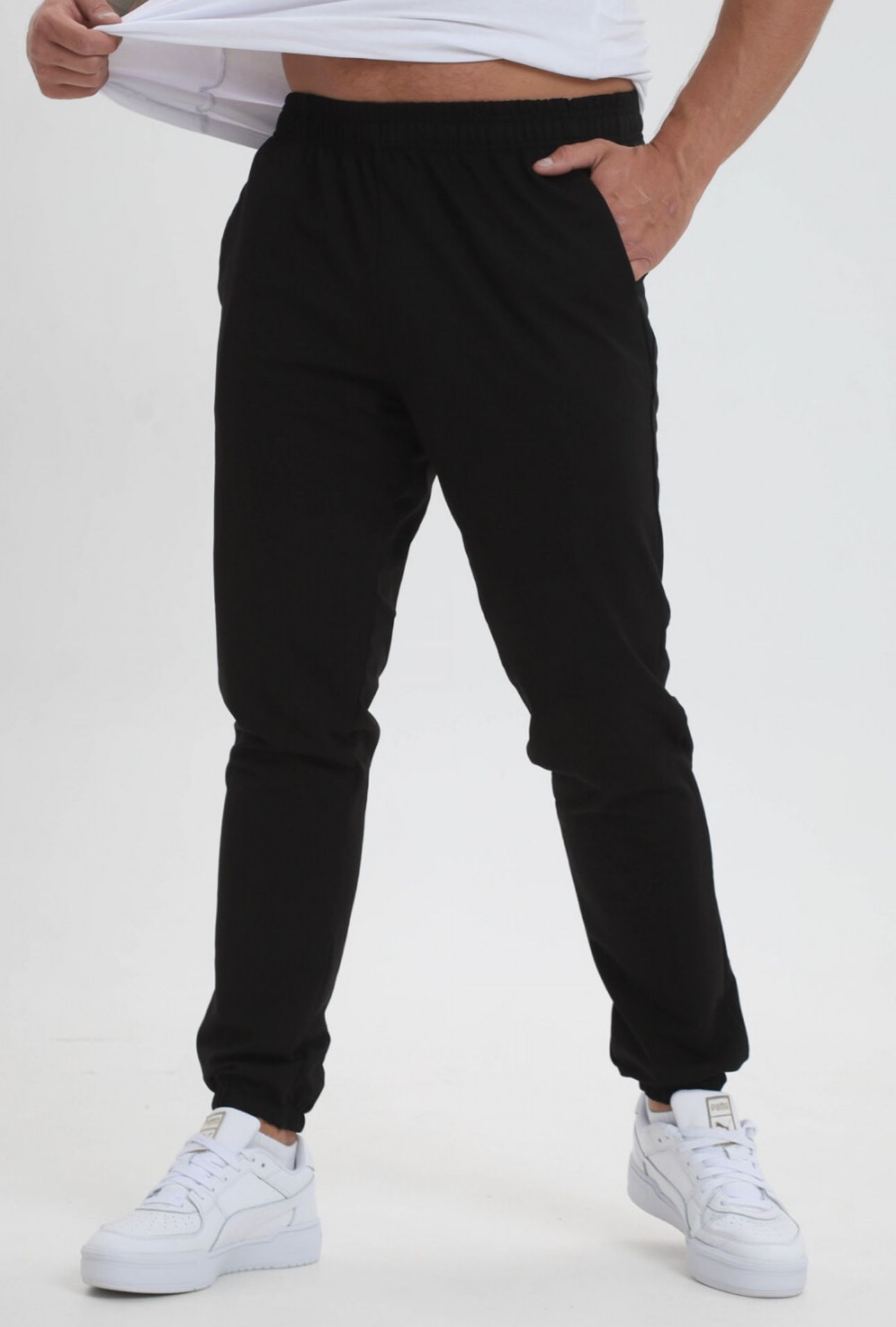 

Спортивные брюки мужские Karibs Jog_muzh черные 52 RU, Черный, Jog_muzh