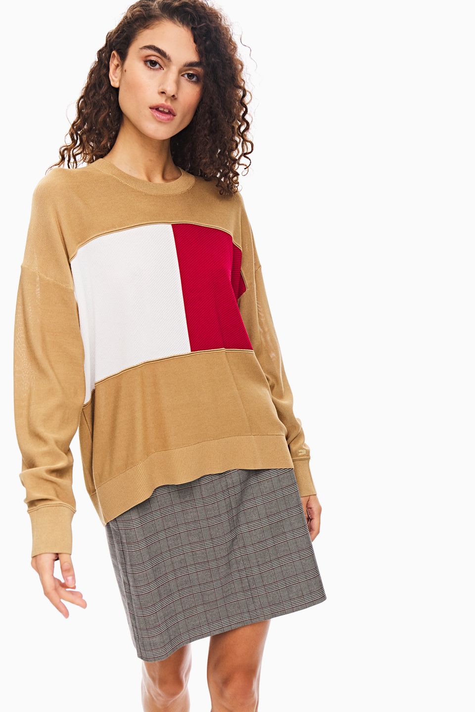 

Джемпер женский Tommy Hilfiger бежевый, WW0WW28582 RBL