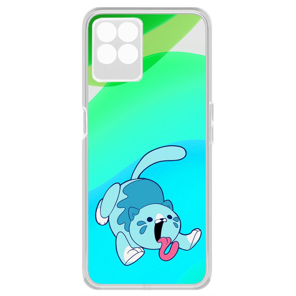 

Чехол-накладка Krutoff Clear Case Хаги Ваги - Конфетная Кошка для Realme 8i