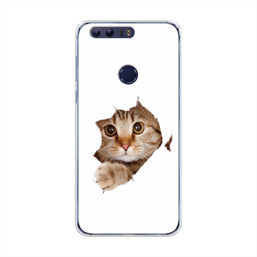 

Чехол на Honor 8 "Кот и бумага", Белый;коричневый, 60950-1