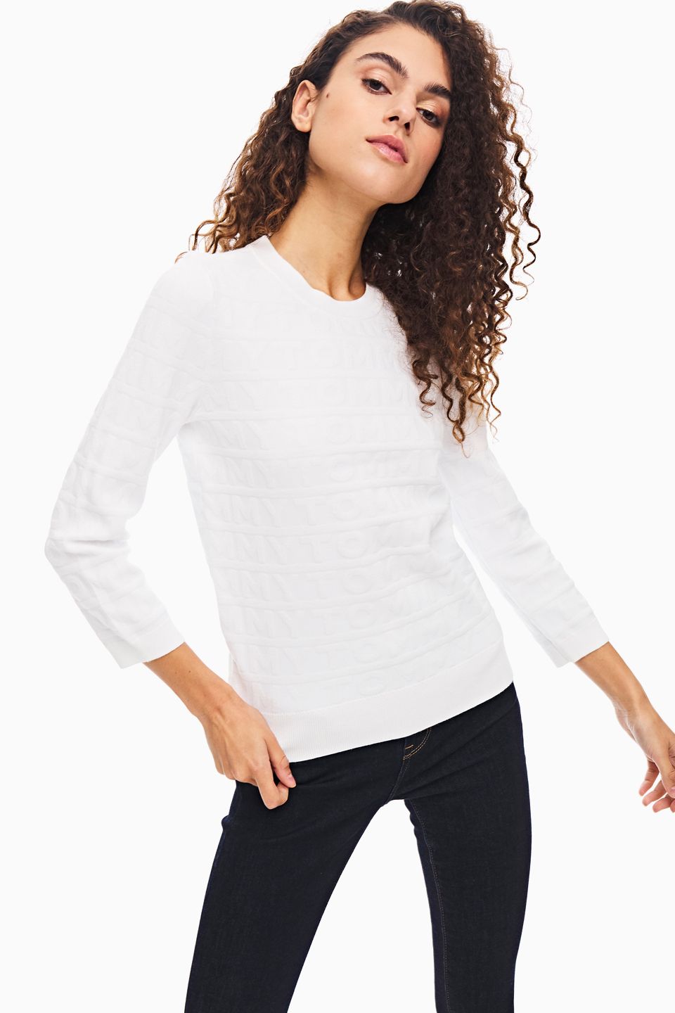 

Джемпер женский Tommy Hilfiger белый, WW0WW28246 YCF