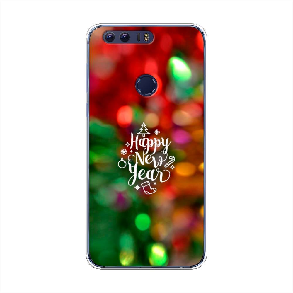 

Чехол на Honor 8 "Новый Год на елке", Зеленый;красный;желтый, 60950-5