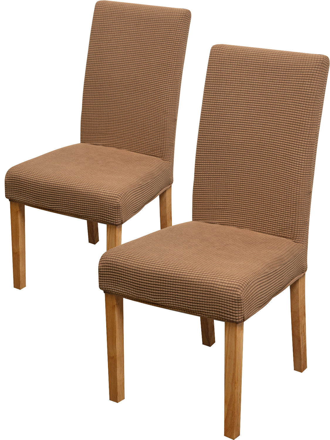 фото Чехол для стула darlishop "комфорт", 2 шт., светло-коричневый