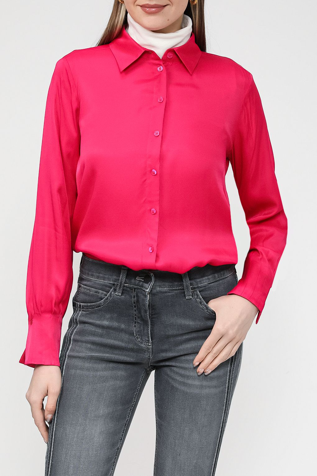 

Рубашка женская Gerry Weber 260052-31447 розовая 42, Розовый, 260052-31447