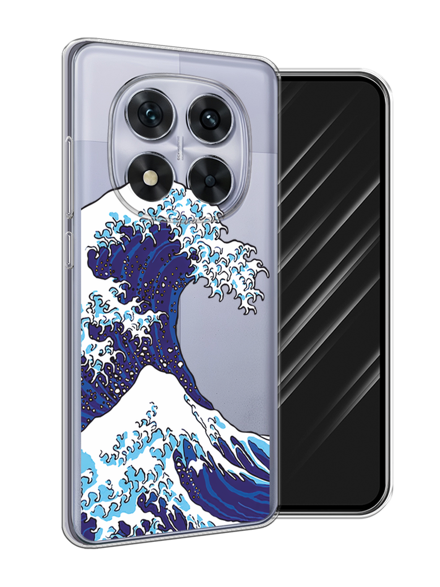 

Чехол Awog на Xiaomi Redmi Note 14 Pro 5G "Волна в Канагаве", Синий;белый, 323950-1
