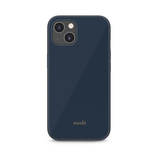 фото Защитный чехол moshi iglaze for iphone 13. цвет: сланцево-синий